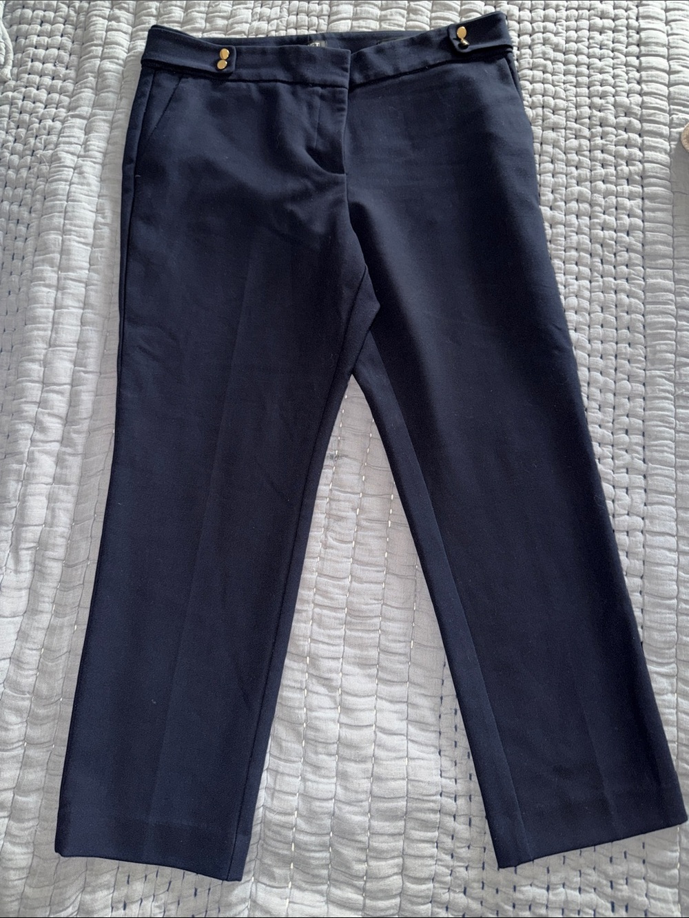 LOFT Navy Straight-Leg Women's pants